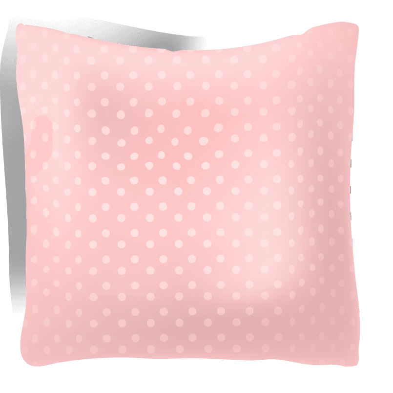 pillows different shapes set isolated white