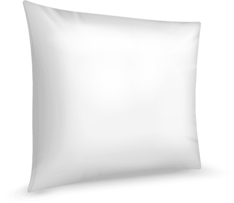 realistic white pillows illustration
