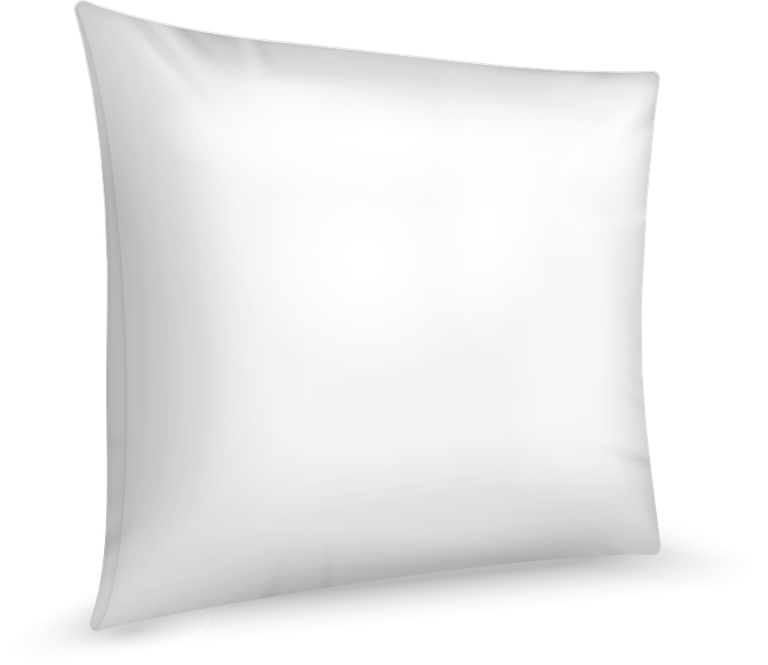 realistic white pillows illustration for cozy decor and interior styling ideas