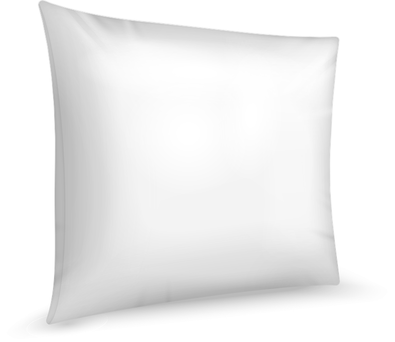 realistic white pillows illustration