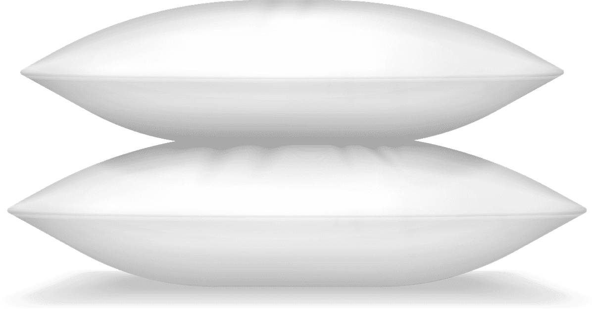 realistic white pillows illustration for cozy home decor and comfort needs
