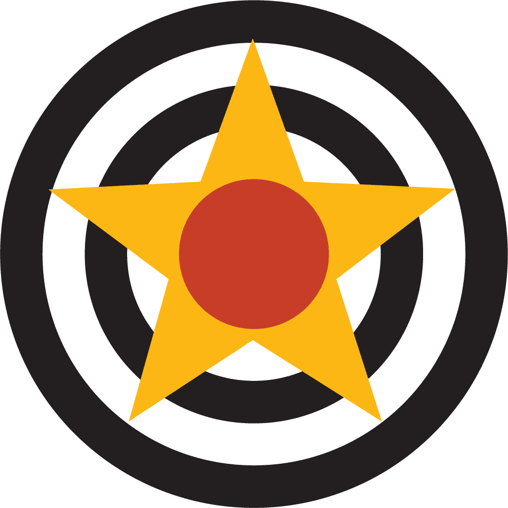 pilot badge nostalgic flight badge featuring a classic star design with vibrant colors