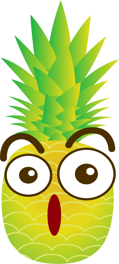 pineapple emoji illustration business travel