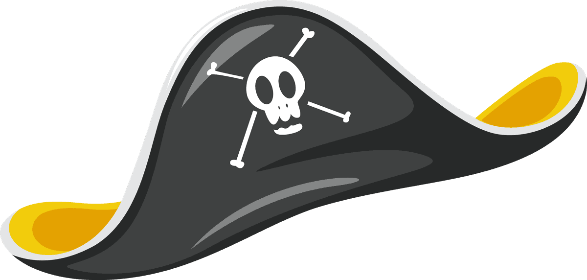 pirate cartoon characters and objects for fun treasure hunt adventures