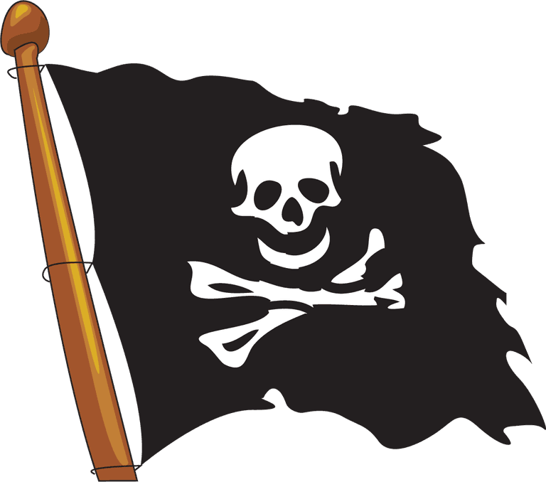 pirate flag pirate treasure series vector
