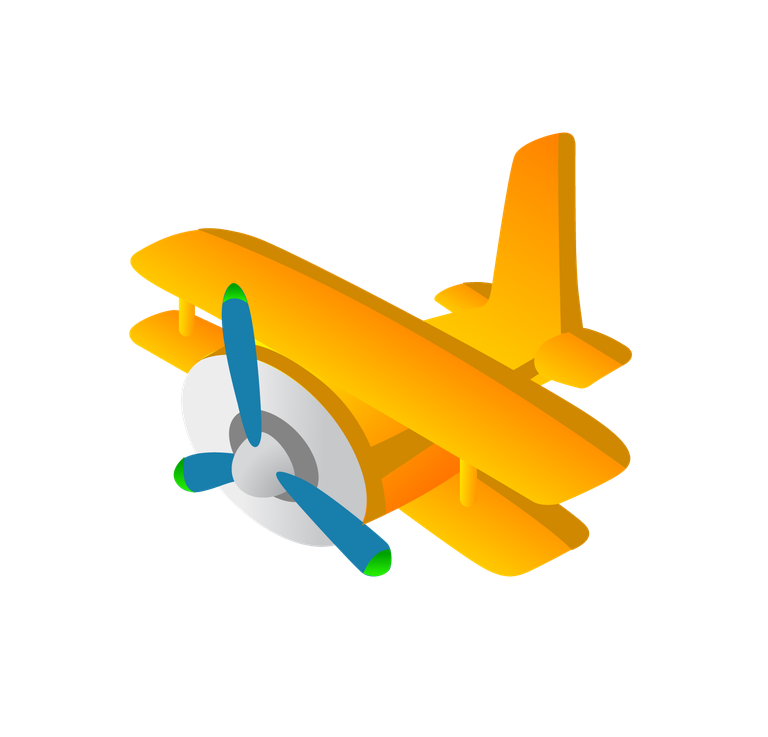 plane the second children toys vector