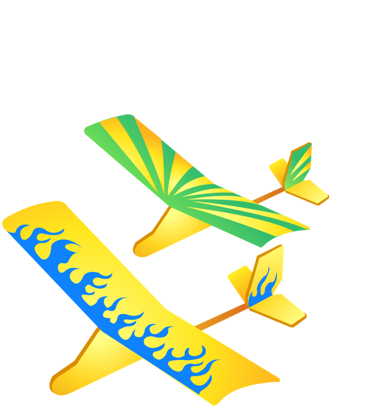 plane the second children toys vector