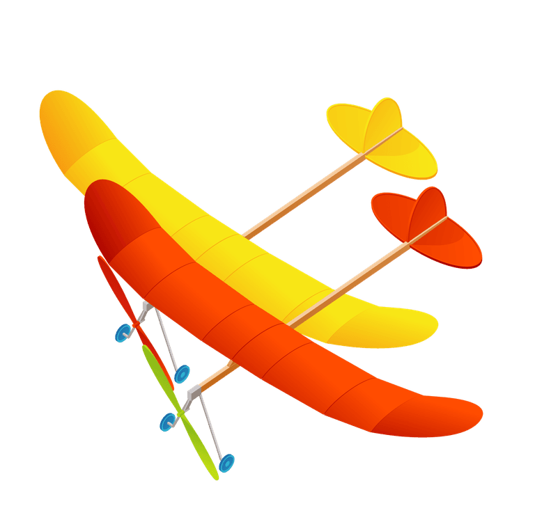 plane the second children toys vector