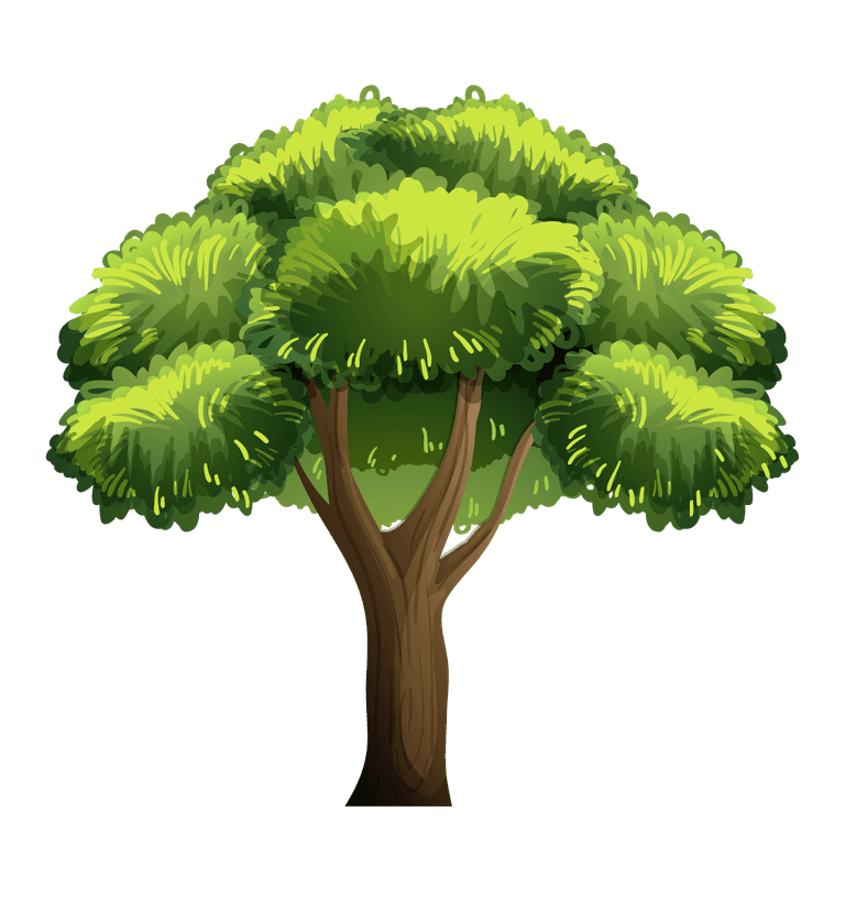 plant tree with its silhouette for eco-friendly projects and nature-themed content