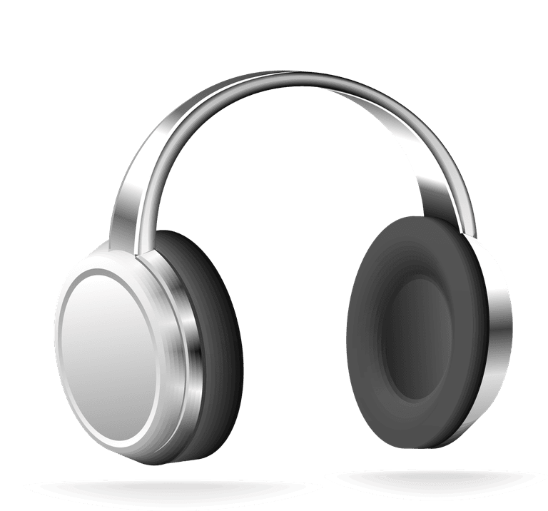 player music theme icon vector for modern audio listening experience with sleek headphones