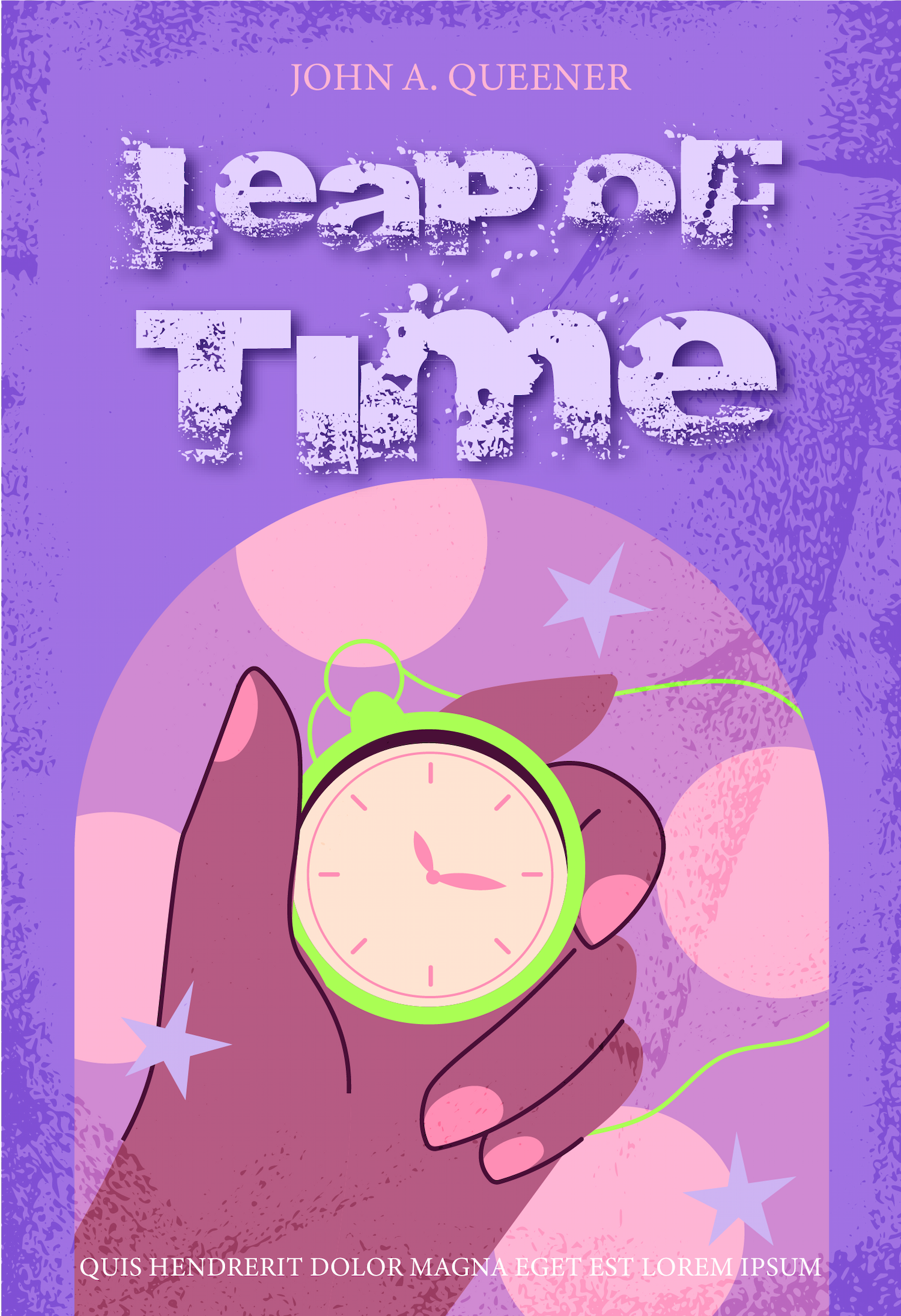 playful book cover art leap of time