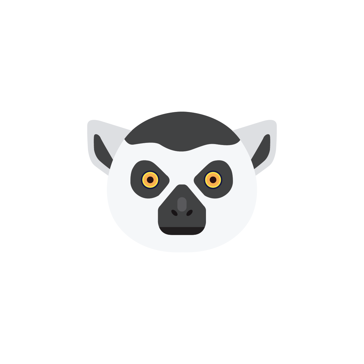 playfullemur-face-icon-cute-animal-emblem-516209