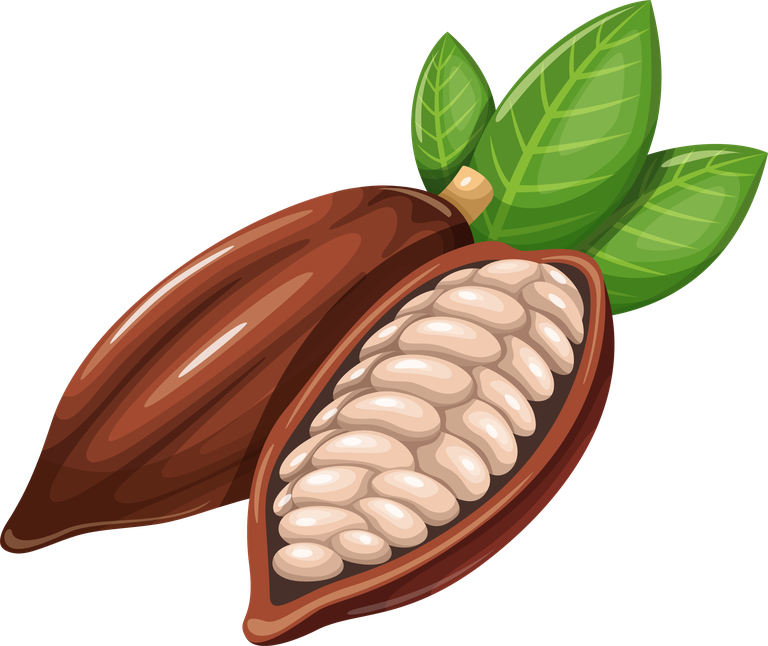 pods chocolate elements icons for vector