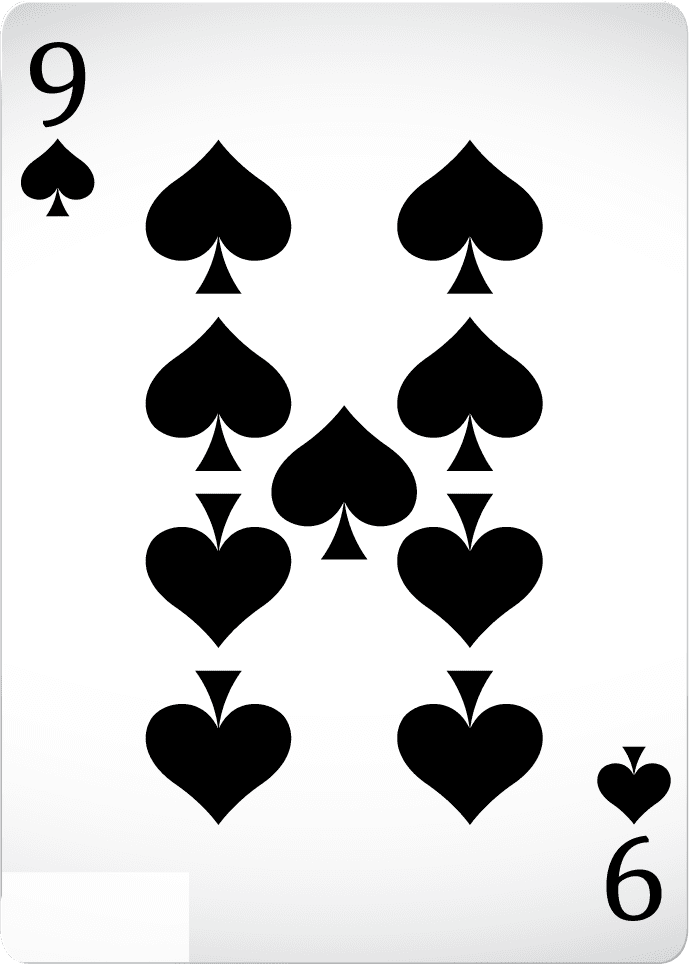 poker cards with front back design showcasing unique spade patterns for games