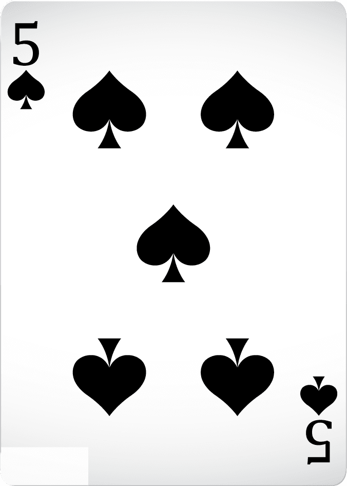 poker cards with front back illustration showcasing classic spade design for games or entertainment