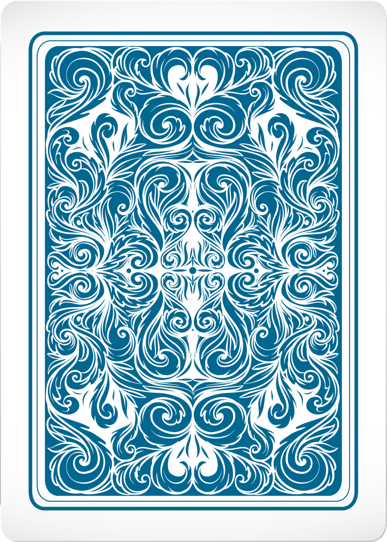 poker cards with front back ornate design for classic gameplay or collection