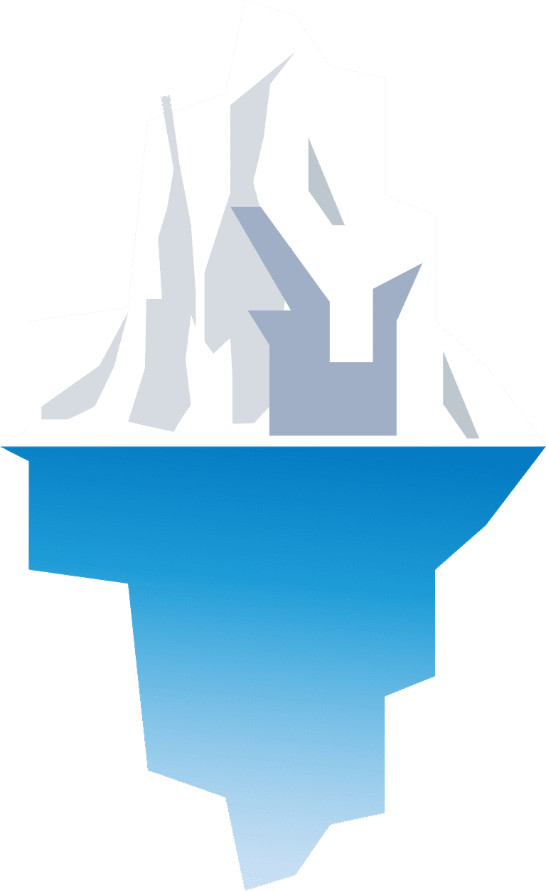 minimalist iceberg illustration for gaming use