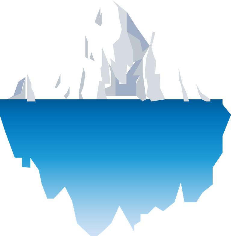 minimalist iceberg illustration for gaming use