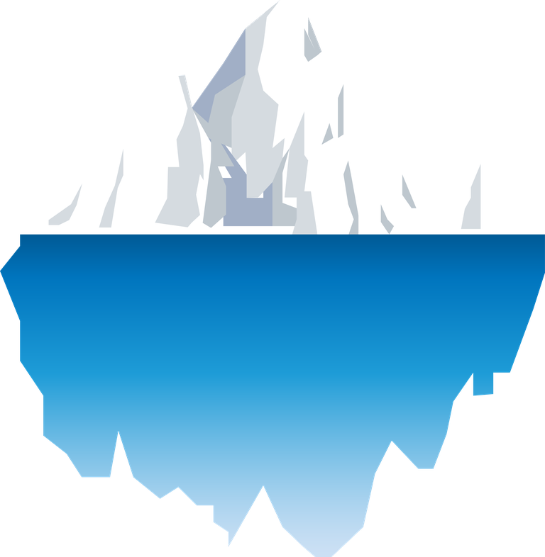 minimalist iceberg illustration for gaming use