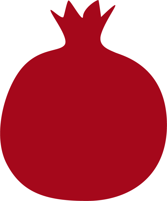 pomegranate icons collection red flat for fresh food apps and healthy lifestyle