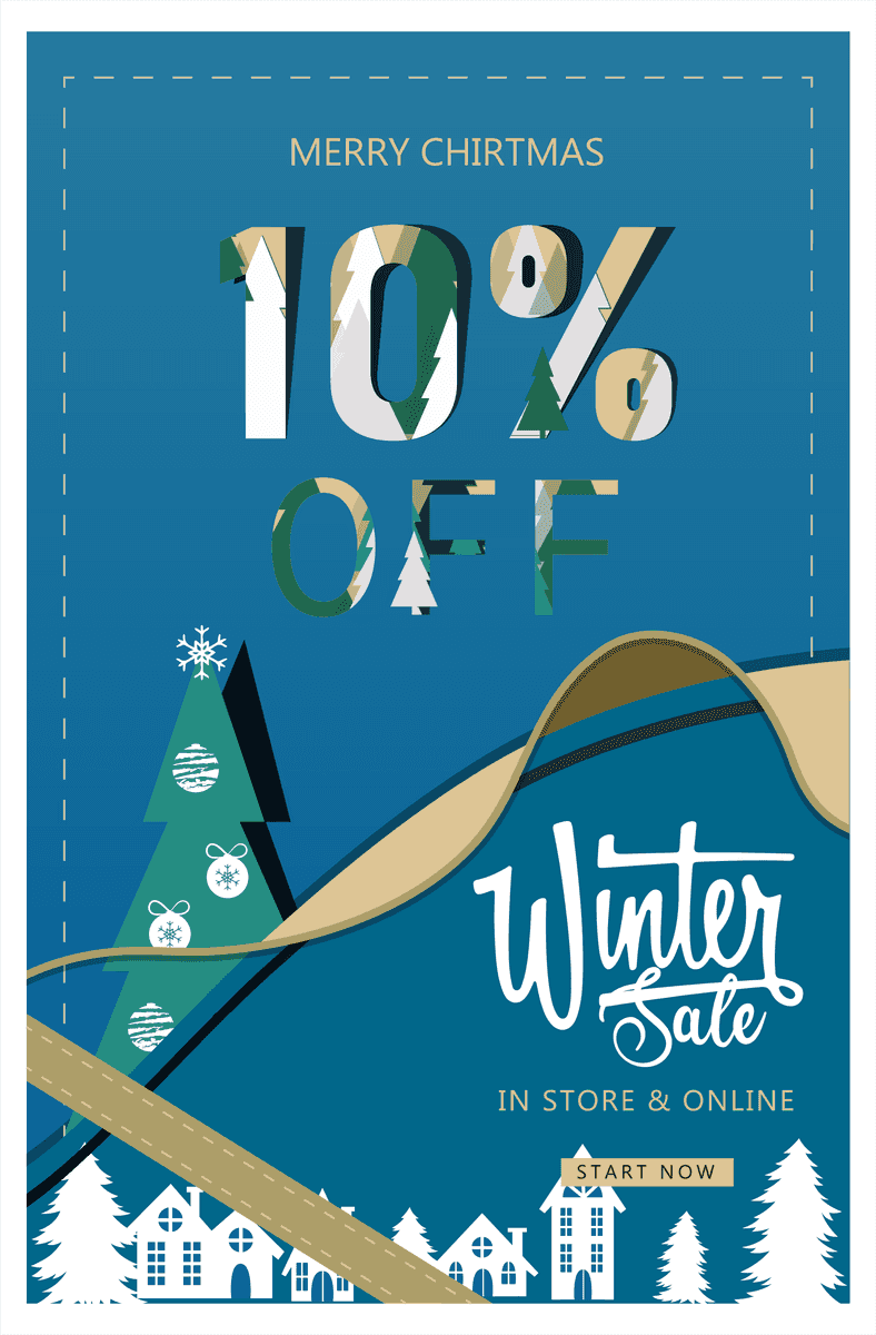 festive winter poster sale patterns and textures featuring vibrant colors and holiday themes