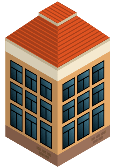 pretty houses architecture isometric d buildings icon symbol block flats illustration