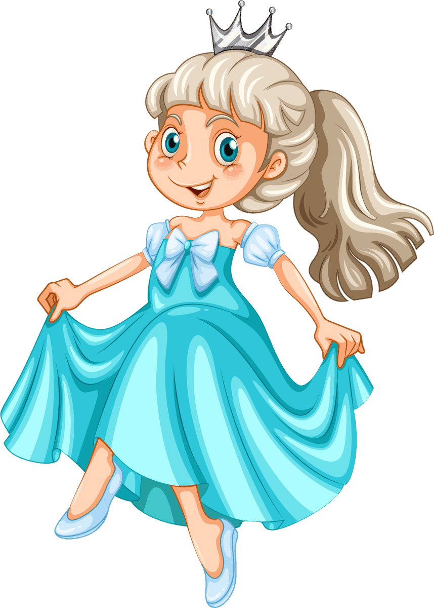 princess different beautiful dresses showcasing elegance and charm for children's imagination