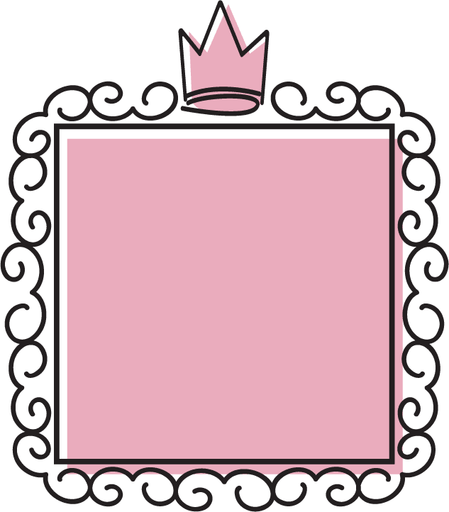 rose princess mirror frames