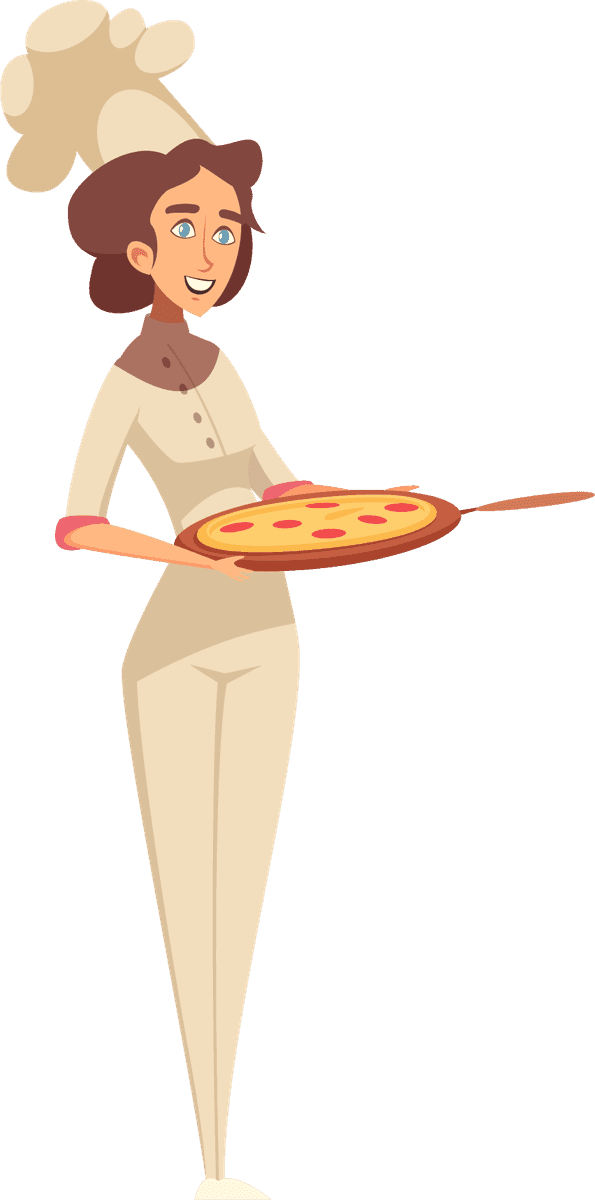 master chef professional cooking illustration