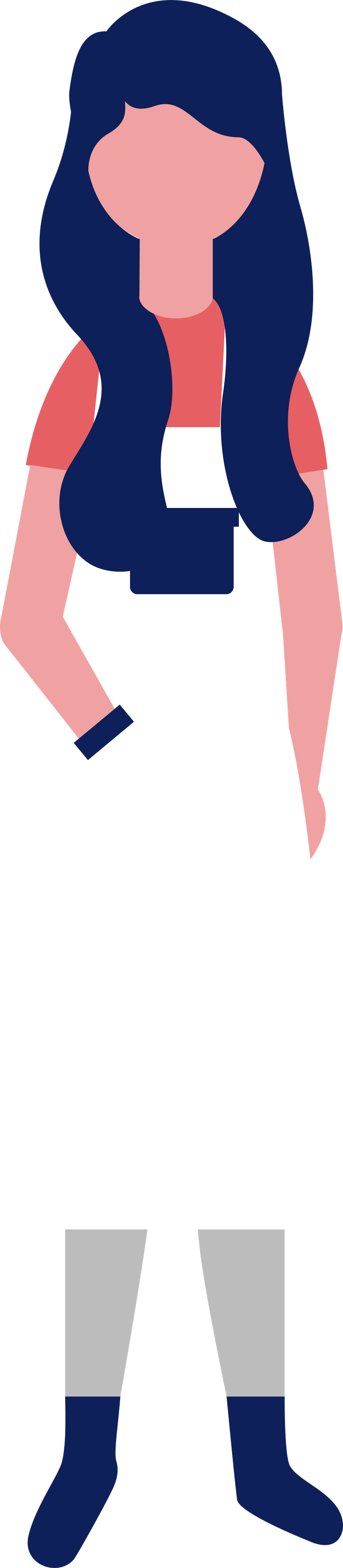 flat standing professional people illustration featuring a woman in an apron ready to work