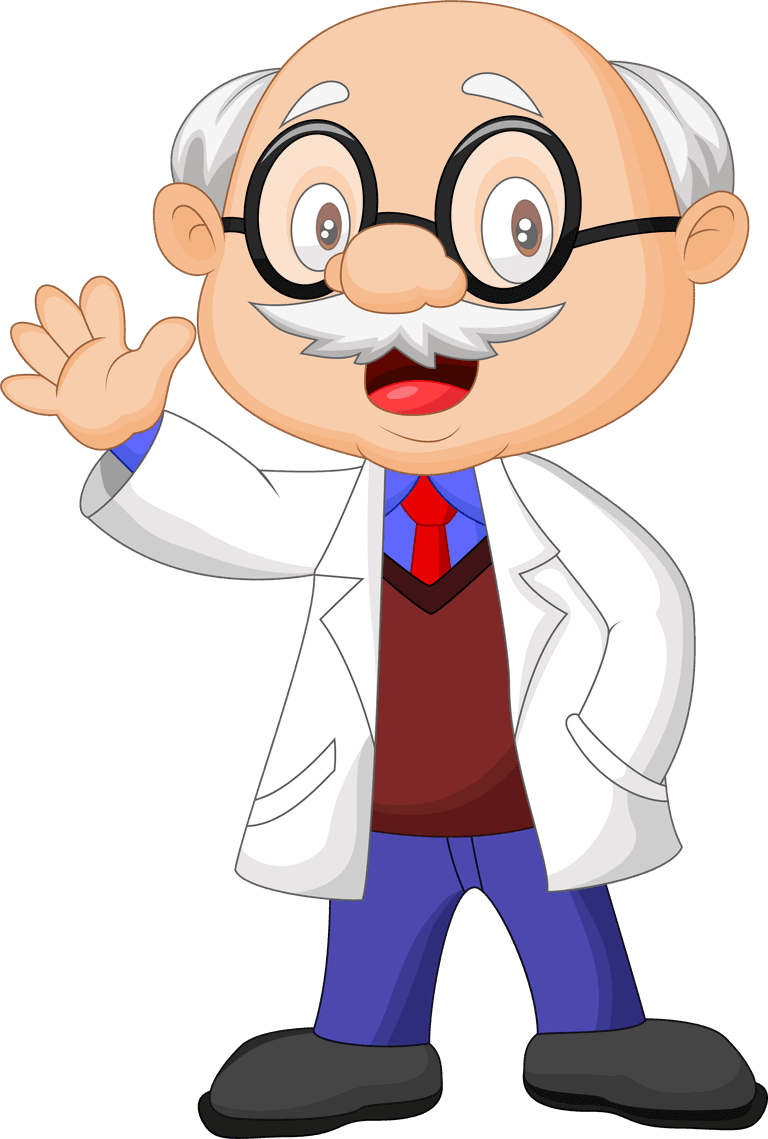 professor cartoon professor collection set featuring friendly characters for educational materials