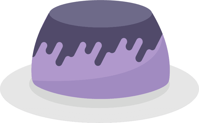 pudding cake collection of illustrations of puddings of various flavors and colors
