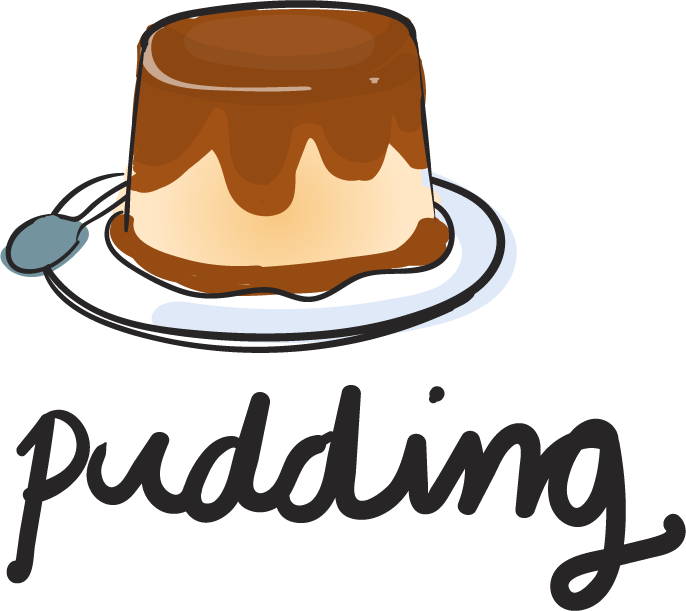 pudding drawing style food collection