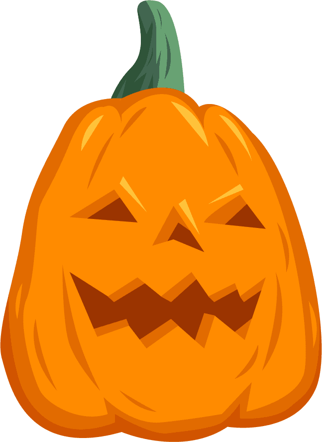 pumpkin halloween elements colorful horror classical symbols sketch