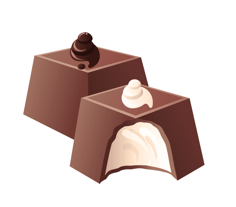 pure chocolate candy chocolate sweet and candies illustration