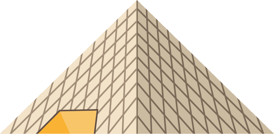 pyramid france icons set