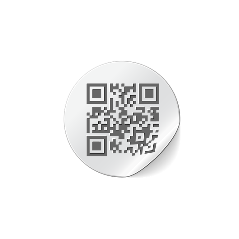 qr code creative barcode vector