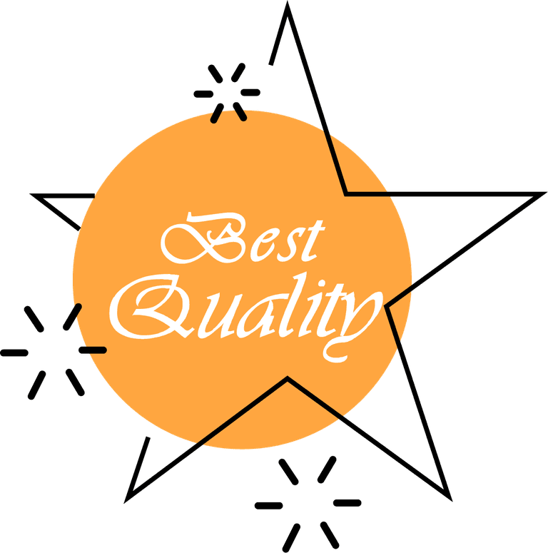 quality labels collection multicolored flat shapes design
