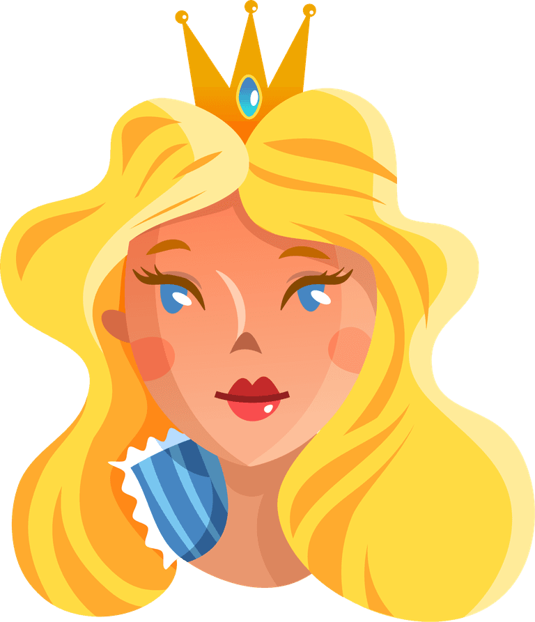 queen princess queen heads set for enchanting illustrations and crafts projects