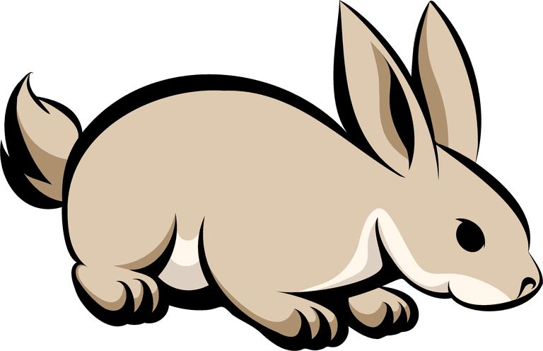 rabbit illustration cartoon of eight different pet animals with puppy