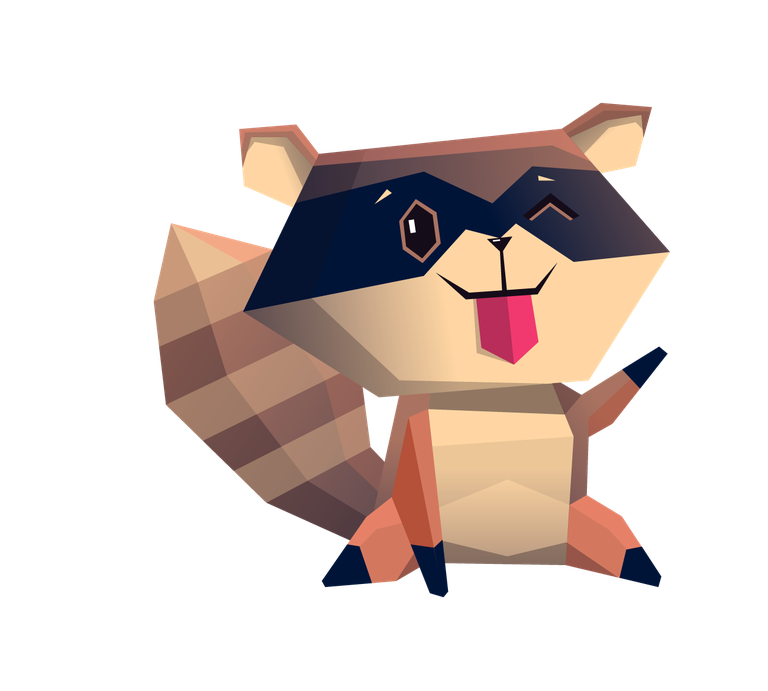 playful raccoon cartoon character icons big for fun and engaging projects