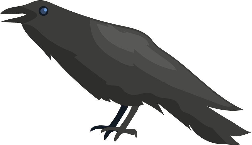 raven london icon set with attraction