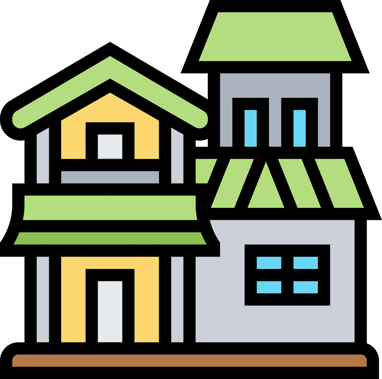 real estate thin line and pixel perfect icons