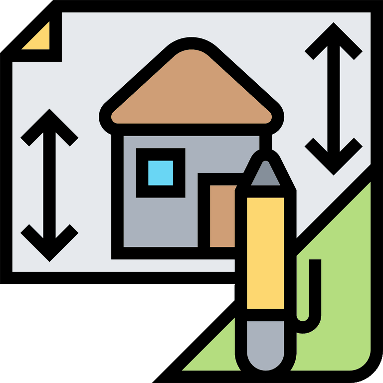 real estate thin line and pixel perfect icons