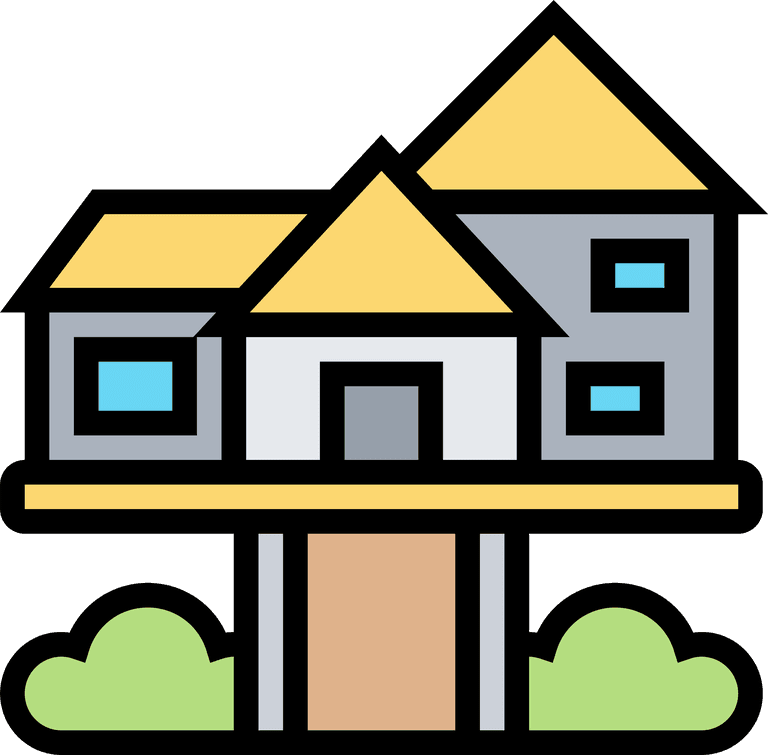 real estate thin line and pixel perfect icons