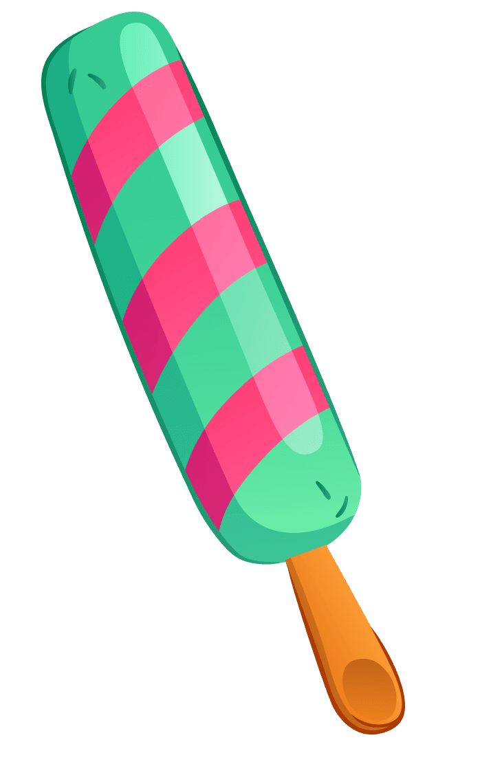 realistic colorful ice cream icon