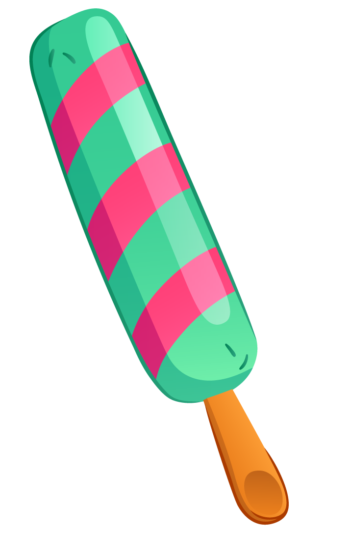 realistic colorful ice cream icon