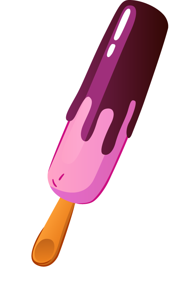 realistic colorful ice cream icon