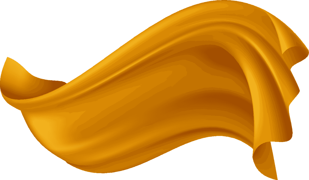 realistic fluttering gold cloth for elegant presentations and striking visuals