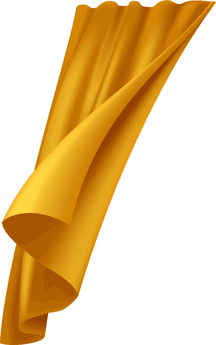 realistic fluttering gold cloth for elegant presentations and branding projects